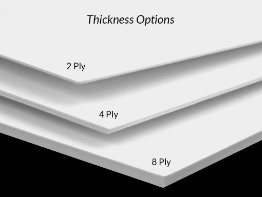 Εικόνα της Museum Board 2 Layers 1 mm-Bright White-300 Gr/81 x 101 cm