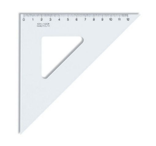 Εικόνα της Kohinoor set square 45/141 transparent