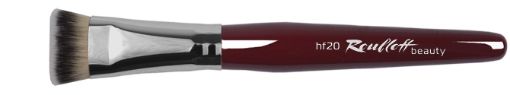 Εικόνα της Soft Synthetics-Πλακέ; White ferrule Short varnished handle  No 20